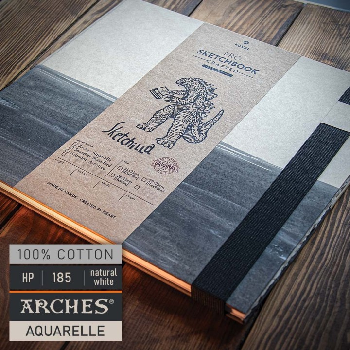 Sketchilla CReative — Arches 100% Cotton Watercolor Sketchbook 29×25 c