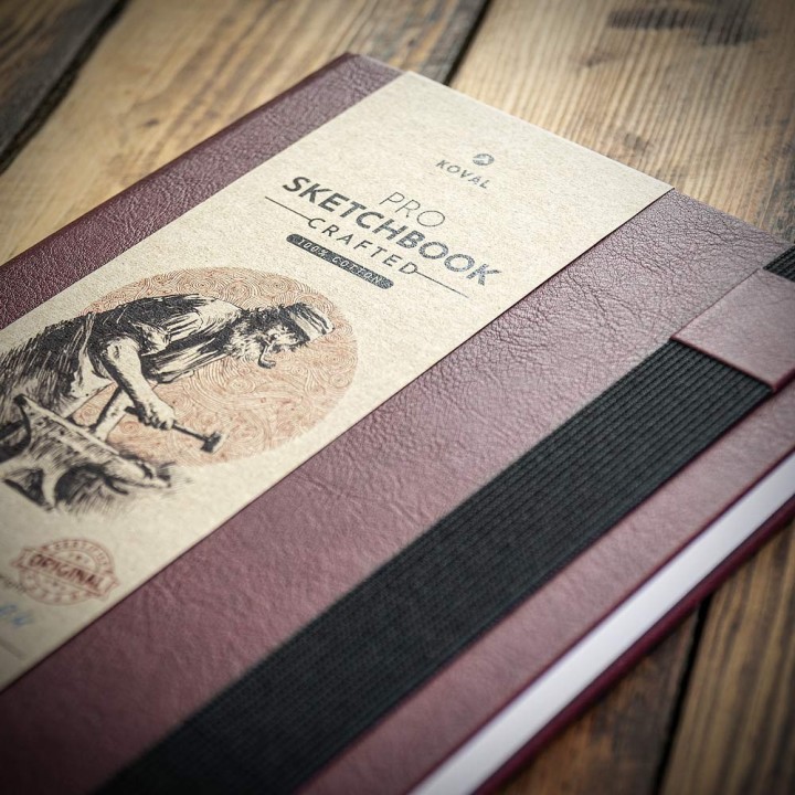 PRO sketchbook B5 - 100% cotton 300gsm