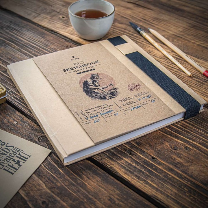 Square 21x21 Sketchbook with Arches 100% Cotton