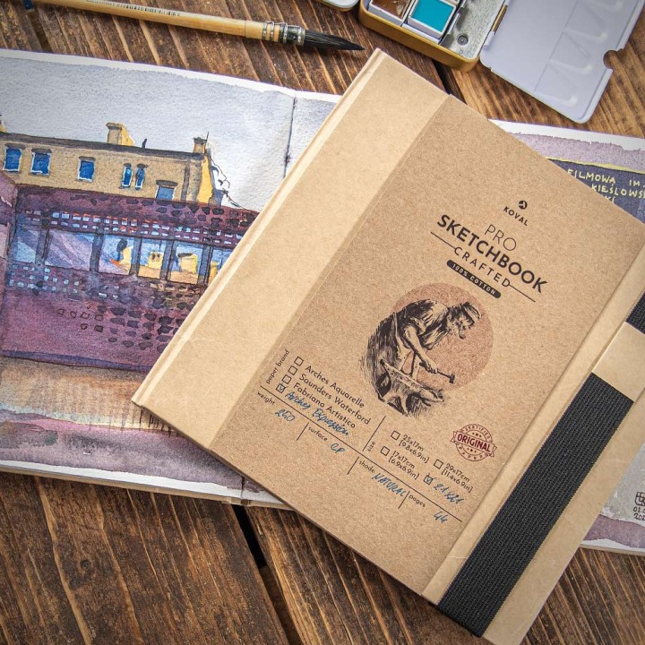 Square 21x21 Sketchbook with Arches 100% Cotton