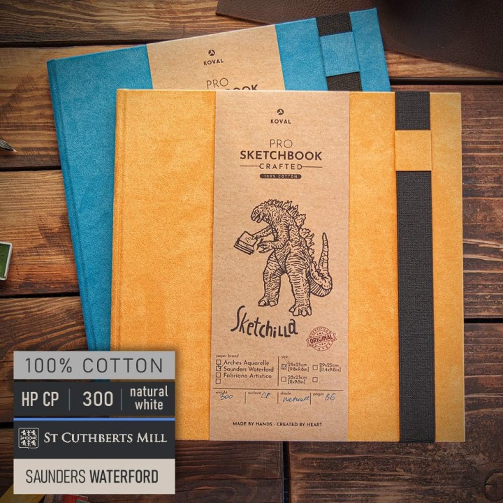 Sketchbook PRO series 100% cotton handmade