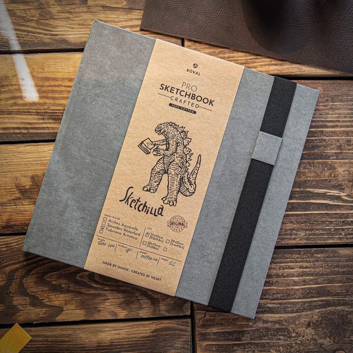 Sketchilla XXL Profi Skizzenbuch mit Fabriano Artistico Baumwollpapier