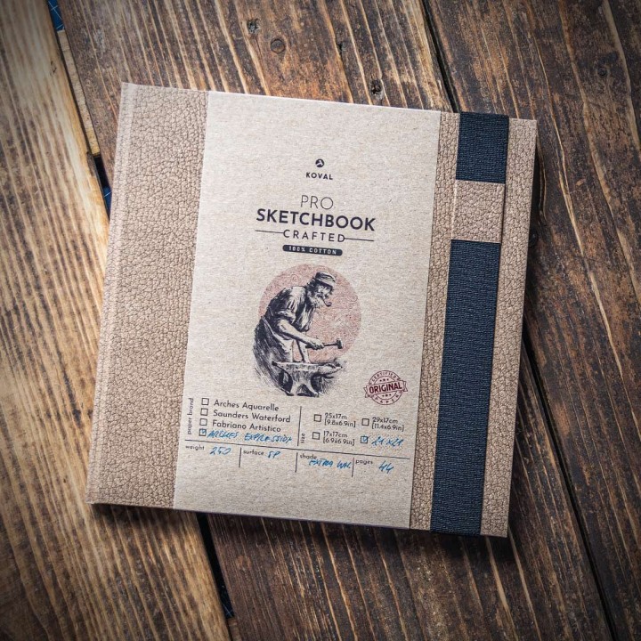 Square 21x21 Sketchbook with Arches 100% Cotton