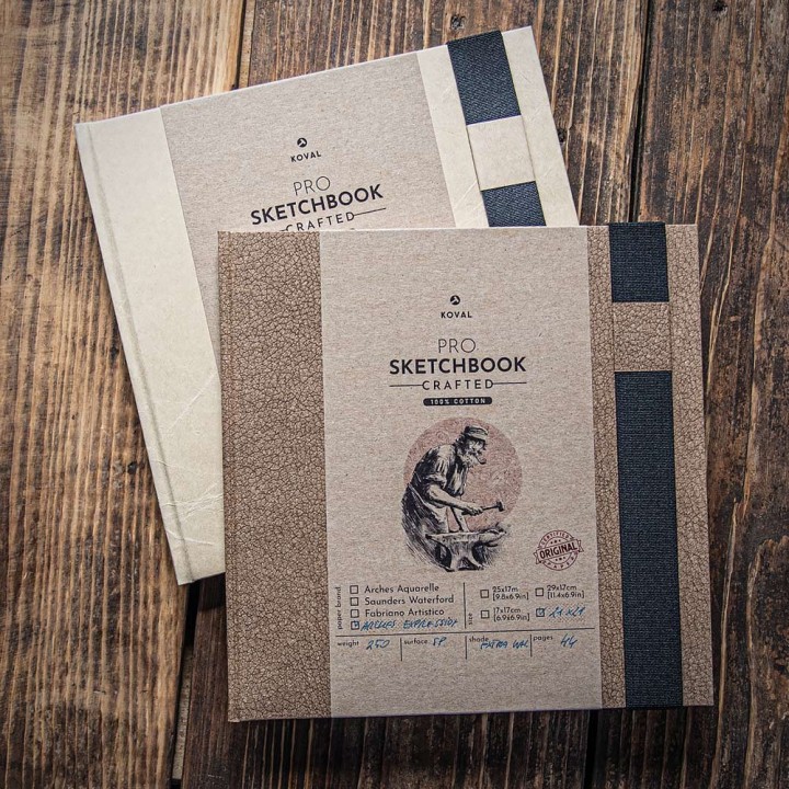 Square 21x21 Sketchbook with Arches 100% Cotton