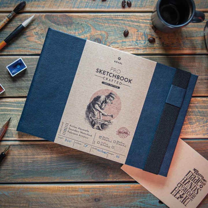 Koval PRO Sketchbook B5 - 100% cotton 300gsm Fabriano Artistico