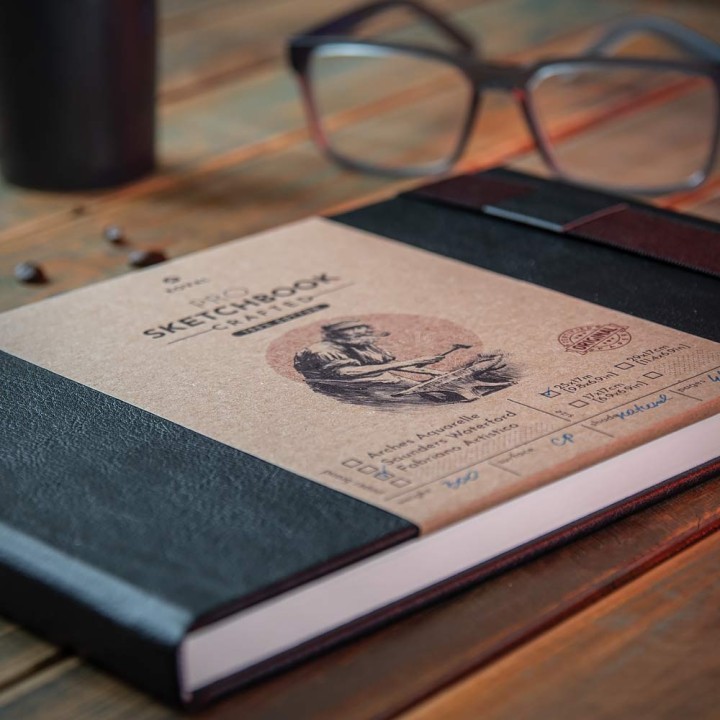 Szkicownik PRO B5 25x17cm/5.5x7.8in Fabriano Artistico 300g CP