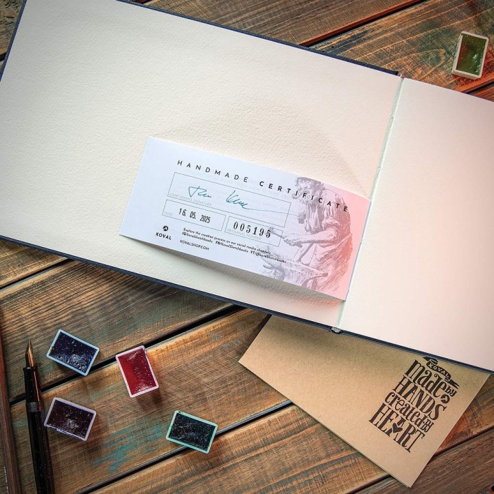 Koval PRO Sketchbook B5 - 100% cotton 300gsm Fabriano Artistico