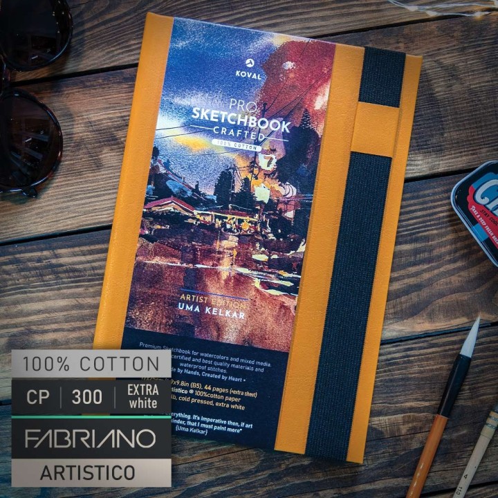 Uma Kelkar Signature ArtBook – Premium 300gsm Baumwoll-Skizzenbuch | K