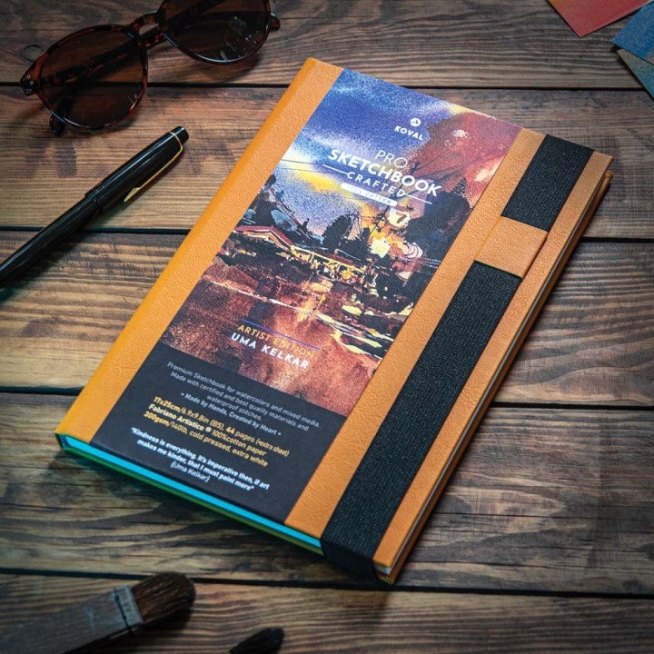 Yellow B5 Sketchbook 100% Cotton Signature