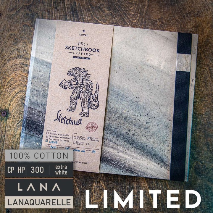 Sketchilla 29x25cm [11.4x9.8in] - LIMITED - 100% Cotton - LANA