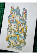 Photo from customer for Uma Kelkar B5 Signature Sketchbook 100% Cotton Fabriano Artistico